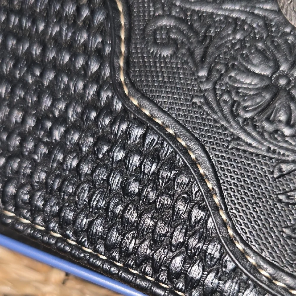 Distortion Black Embossed Card Holder